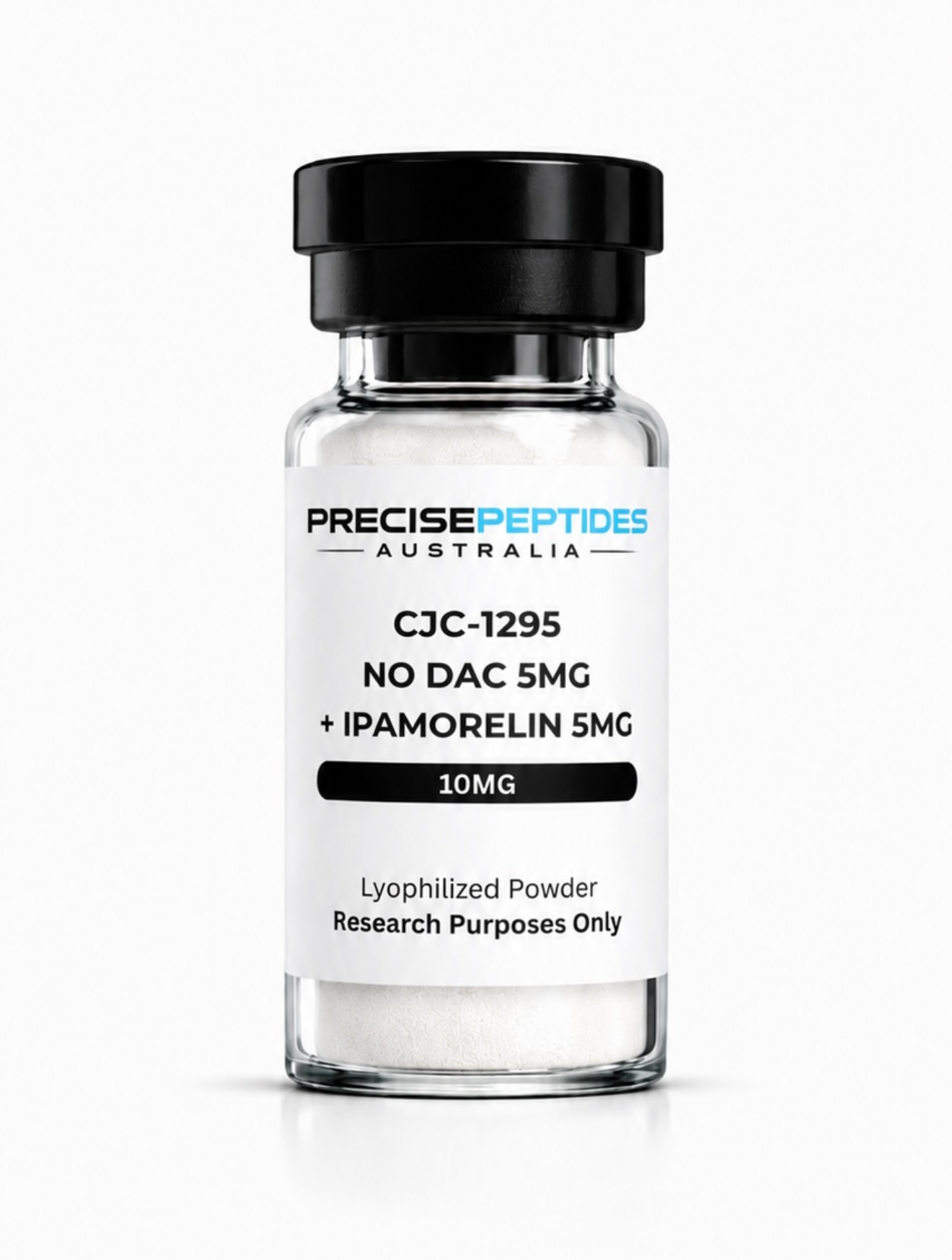 CJC-1295 No DAC 5mg + Ipamorelin 5mg – Precise Peptides Australia